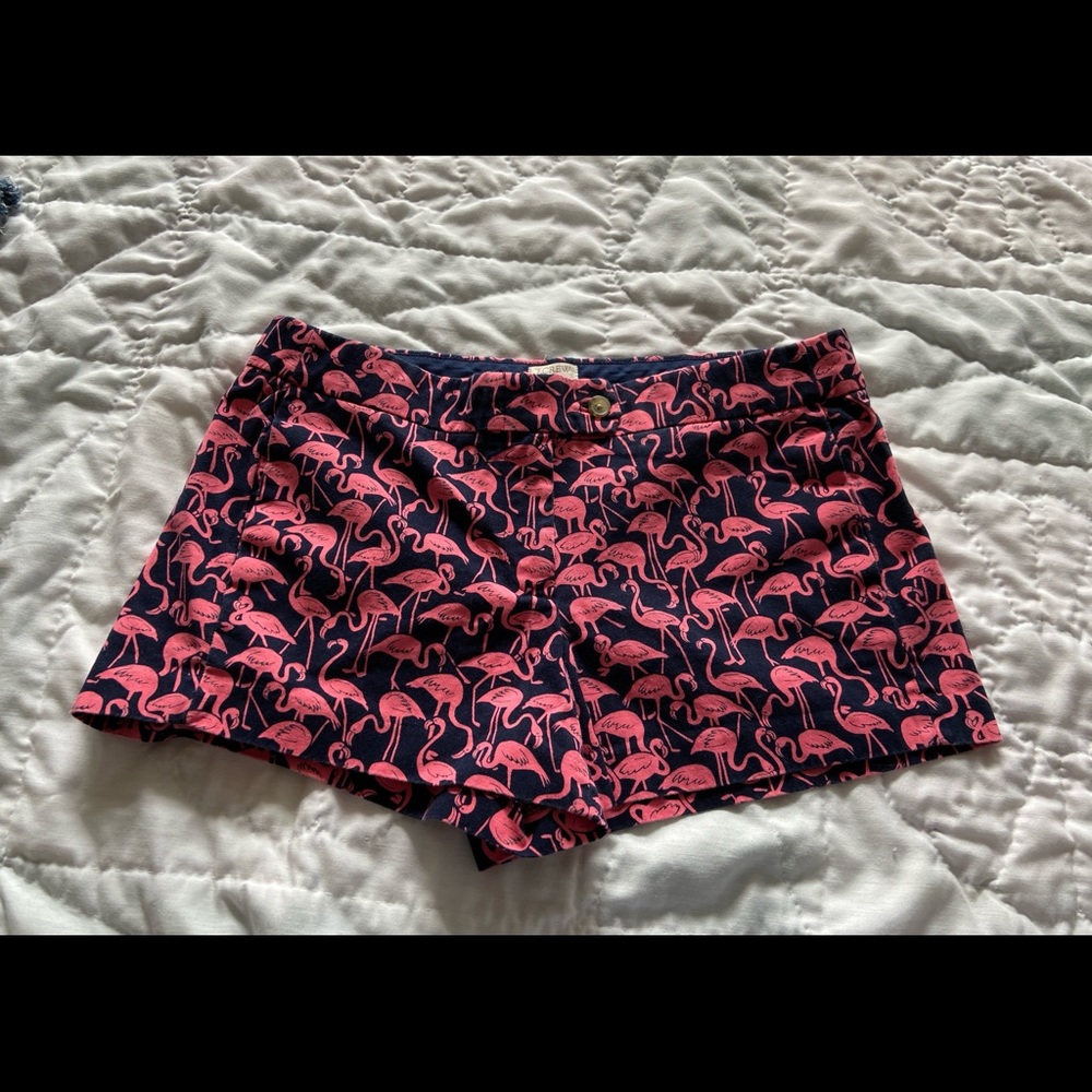 EUC Sz 8 J. Crew Pink Flamingo Shorts